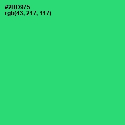 #2BD975 - Malachite Color Image
