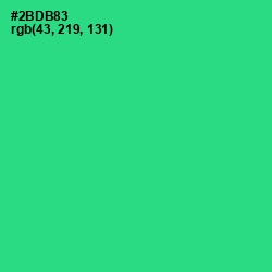 #2BDB83 - Shamrock Color Image