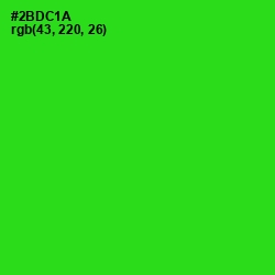 #2BDC1A - Harlequin Color Image