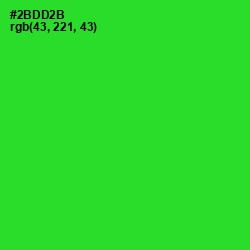 #2BDD2B - Harlequin Color Image