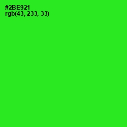 #2BE921 - Harlequin Color Image