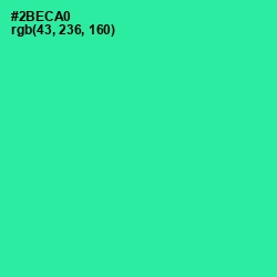 #2BECA0 - Shamrock Color Image