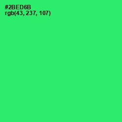 #2BED6B - Malachite Color Image