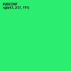 #2BED6F - Malachite Color Image