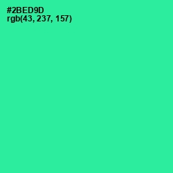 #2BED9D - Shamrock Color Image