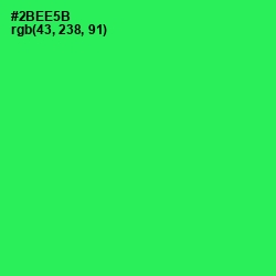 #2BEE5B - Malachite Color Image