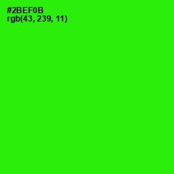 #2BEF0B - Harlequin Color Image