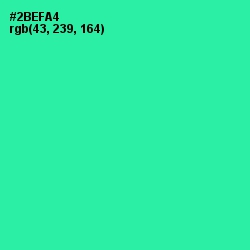 #2BEFA4 - Shamrock Color Image
