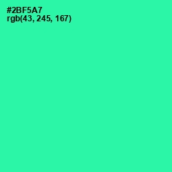 #2BF5A7 - Shamrock Color Image