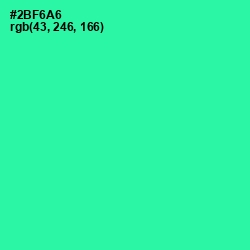 #2BF6A6 - Shamrock Color Image