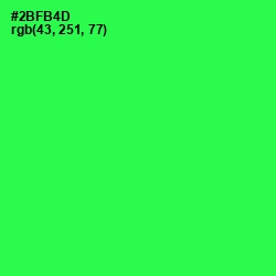 #2BFB4D - Malachite Color Image