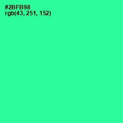 #2BFB98 - Shamrock Color Image