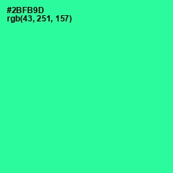 #2BFB9D - Shamrock Color Image