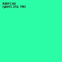 #2BFCA6 - Shamrock Color Image