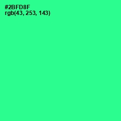 #2BFD8F - Shamrock Color Image