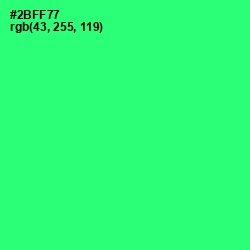 #2BFF77 - Spring Green Color Image