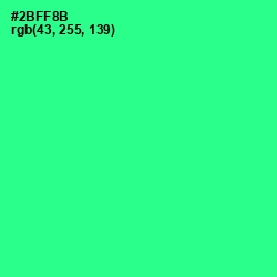 #2BFF8B - Shamrock Color Image