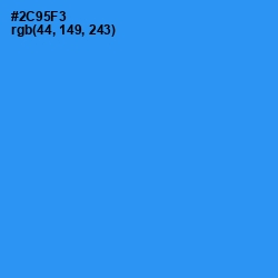 #2C95F3 - Dodger Blue Color Image
