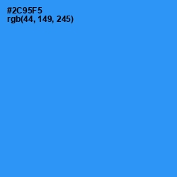 #2C95F5 - Dodger Blue Color Image