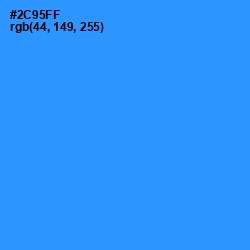 #2C95FF - Dodger Blue Color Image