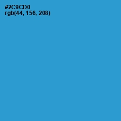 #2C9CD0 - Curious Blue Color Image