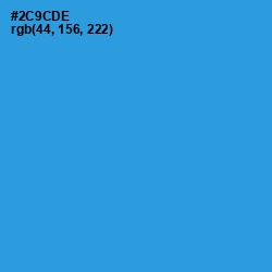 #2C9CDE - Curious Blue Color Image
