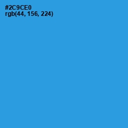 #2C9CE0 - Curious Blue Color Image