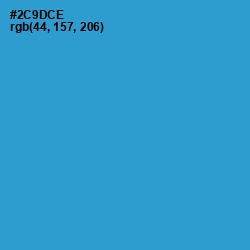 #2C9DCE - Curious Blue Color Image