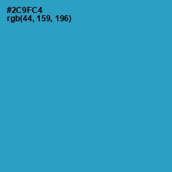 #2C9FC4 - Curious Blue Color Image