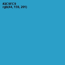 #2C9FC9 - Curious Blue Color Image