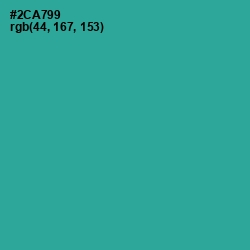 #2CA799 - Keppel Color Image