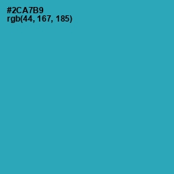 #2CA7B9 - Pelorous Color Image