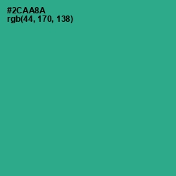 #2CAA8A - Jungle Green Color Image
