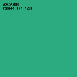 #2CAB80 - Jungle Green Color Image