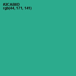 #2CAB8D - Jungle Green Color Image