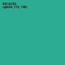 #2CAC92 - Jungle Green Color Image