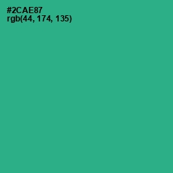 #2CAE87 - Jungle Green Color Image