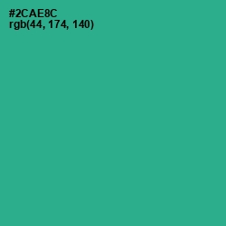 #2CAE8C - Jungle Green Color Image