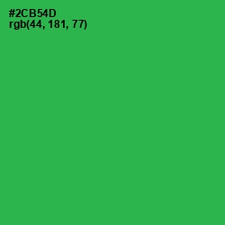 #2CB54D - Sea Green Color Image