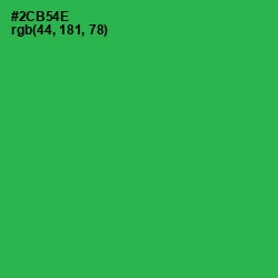 #2CB54E - Sea Green Color Image