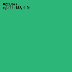 #2CB677 - Jade Color Image