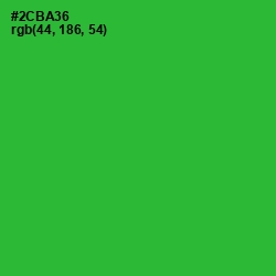 #2CBA36 - Forest Green Color Image