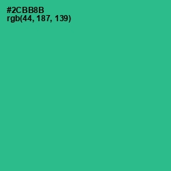 #2CBB8B - Jungle Green Color Image