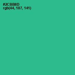 #2CBB8D - Jungle Green Color Image