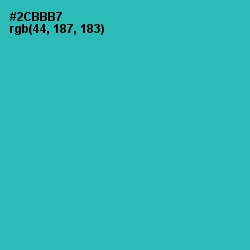 #2CBBB7 - Pelorous Color Image