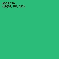 #2CBC79 - Jade Color Image