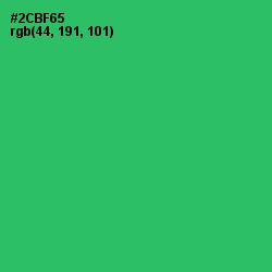 #2CBF65 - Jade Color Image