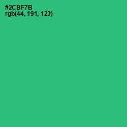 #2CBF7B - Jade Color Image