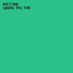 #2CC18B - Shamrock Color Image