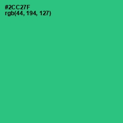 #2CC27F - Malachite Color Image